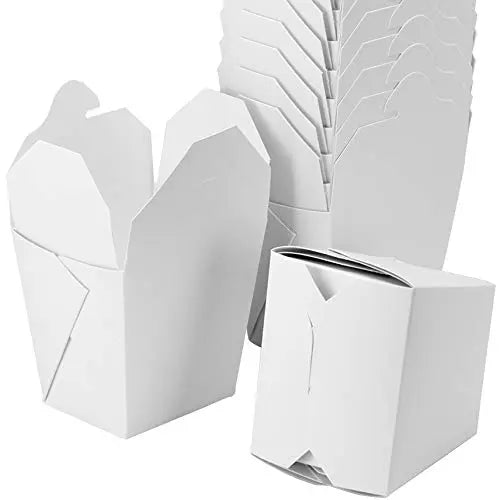 White Chinese Takeout Boxes - 16oz - 50 Boxes Avant Grub
