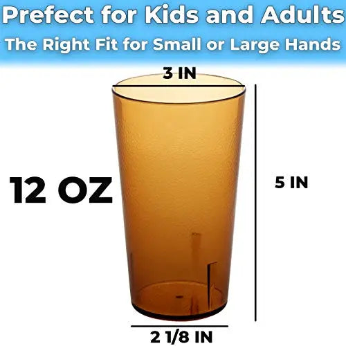 Red -12 oz. Pebbled Plastic Tumbler - 6 Tumblers Avant Grub