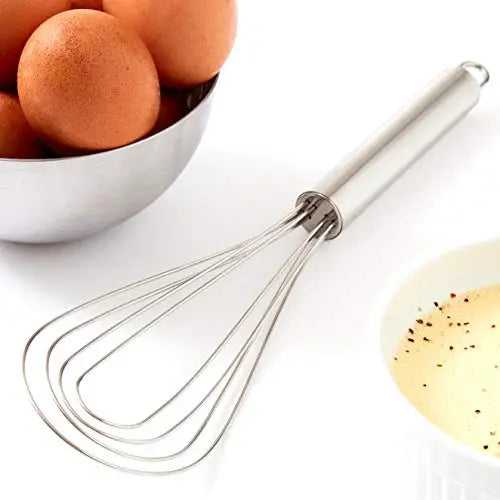 Stainless Steel Flat Whisk - 10" - 1 Pack Avant Grub