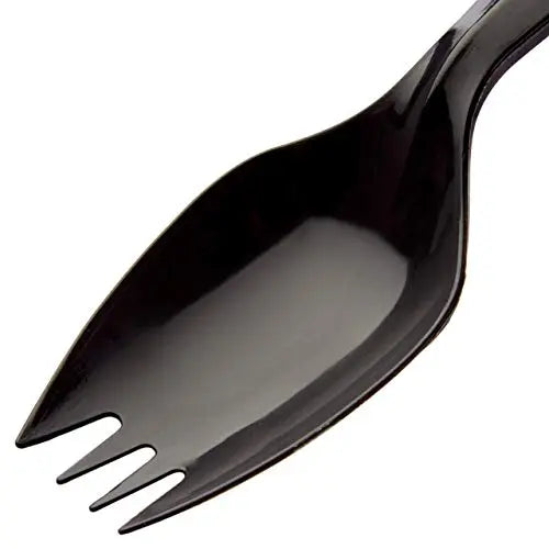 Black Plastic Sporks - 5.5" - 50 Pack Avant Grub