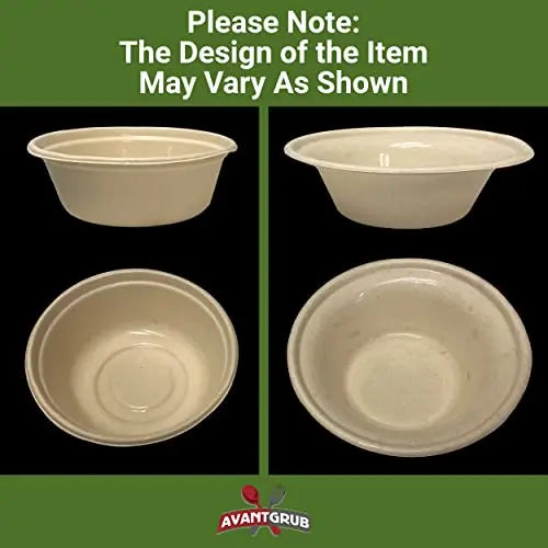 Brown Kraft Biodegradable Bowls - 11.5 oz - 25 Bowls
