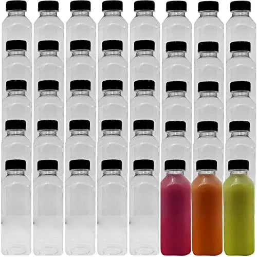 500 Ml Empty Bottles W/ Black Lid - 10 Pack-Avant Grub