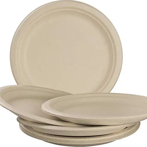 Brown Kraft Biodegradable Plates - 9" - 25 Pack-Avant Grub