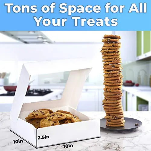 White Bakery Box - Medium - 5 Boxes Avant Grub