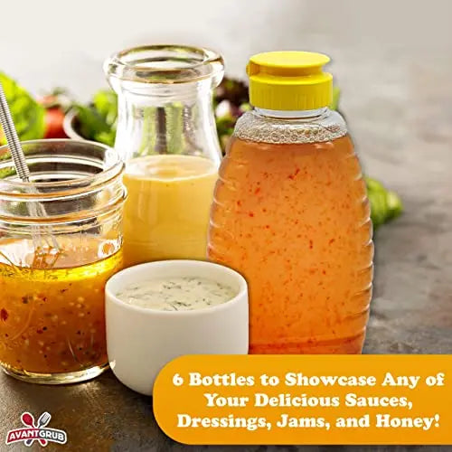 360 Ml Empty Bottles W/ Yellow Lid-Avant Grub