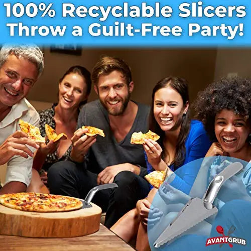 Small Silver Disposable Pie Server Avant Grub
