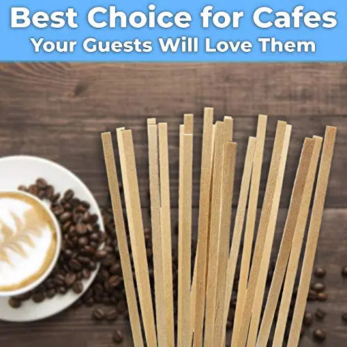 Natural Wood Drink Stirrers - 5.5 Inch - 1000 Pack Avant Grub