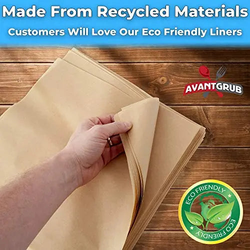 Brown Deli Liner - Small - 100 Pack Avant Grub