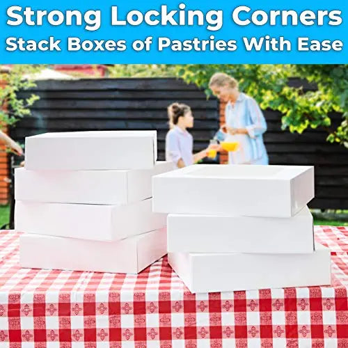 White Bakery Box - Medium - 5 Boxes Avant Grub