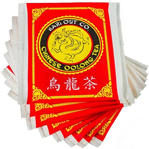 7 x 8.5 x 2.5 Red/Yellow/White Oolong Tea Bags Avant Grub