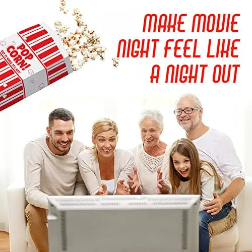 Red & White Popcorn Bag - 1oz - 200 Bags Avant Grub