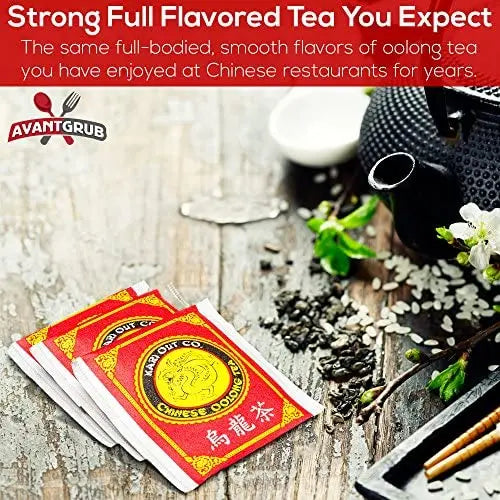 7 x 8.5 x 2.5 Red/Yellow/White Oolong Tea Bags Avant Grub