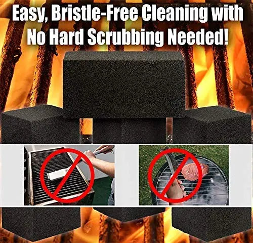 Black Cleaning Grill Brick - 8"x4"x3.5" - 1 Pack Avant Grub