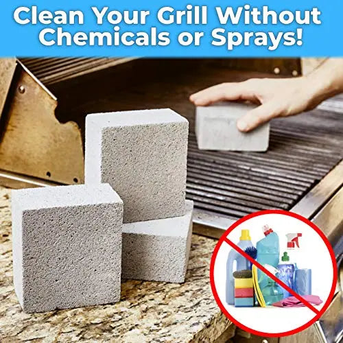 4" X 3.5" Grey Grill Bricks Avant Grub