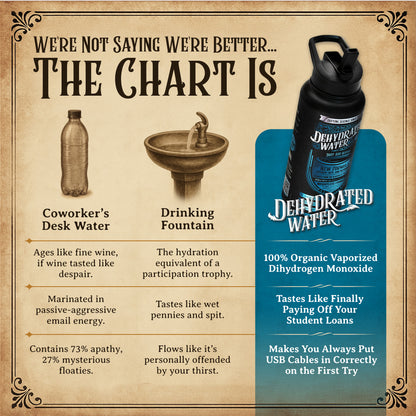 Avant Grub 32 Oz Dehydrated Water Bottle Gag Gift