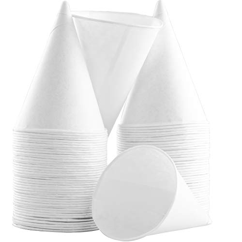4.5oz White Paper Snow Cone Cups