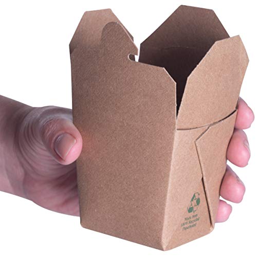 Brown Chinese Takeout Boxes - 8oz - 50 Pack