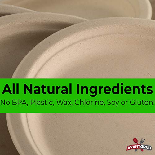 Brown Kraft Biodegradable Plates - 10" - 25 Pack