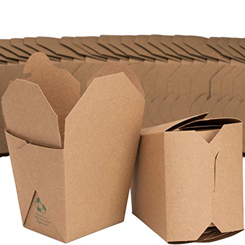 Brown Chinese Takeout Boxes - 16oz - 50 Boxes