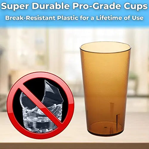 Red -12 oz. Pebbled Plastic Tumbler - 6 Tumblers Avant Grub