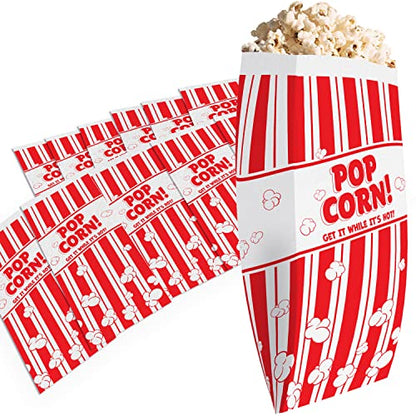 Red & White Popcorn Bag - 1oz - 200 Bags